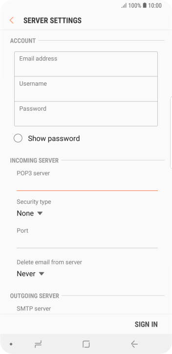 Press the drop down list below Press the drop down list below