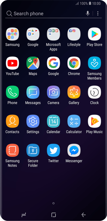 Press Samsung. Press Samsung.