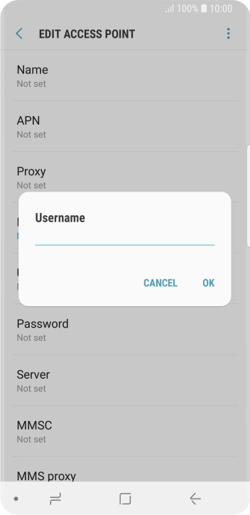 Key in eesecure and press OK. Key in eesecure and press OK.