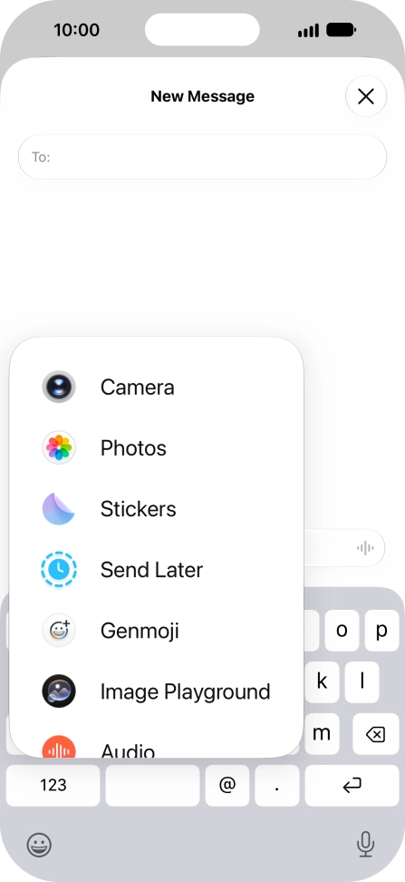 Press Genmoji. Press Genmoji.