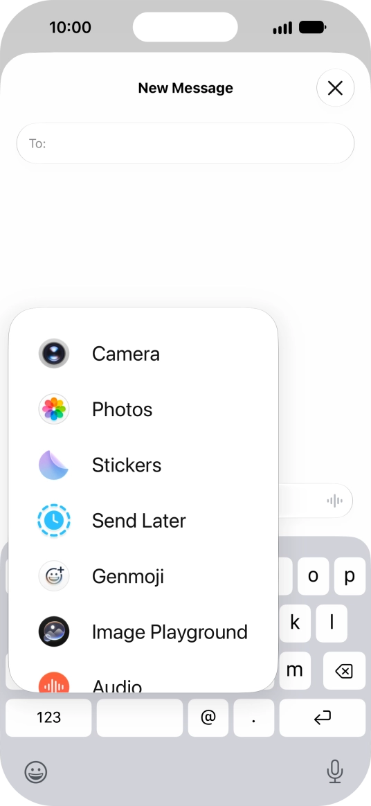 Press Genmoji. Press Genmoji.