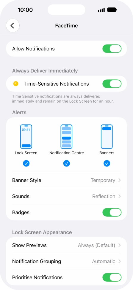 Press the indicator next to Press the indicator next to