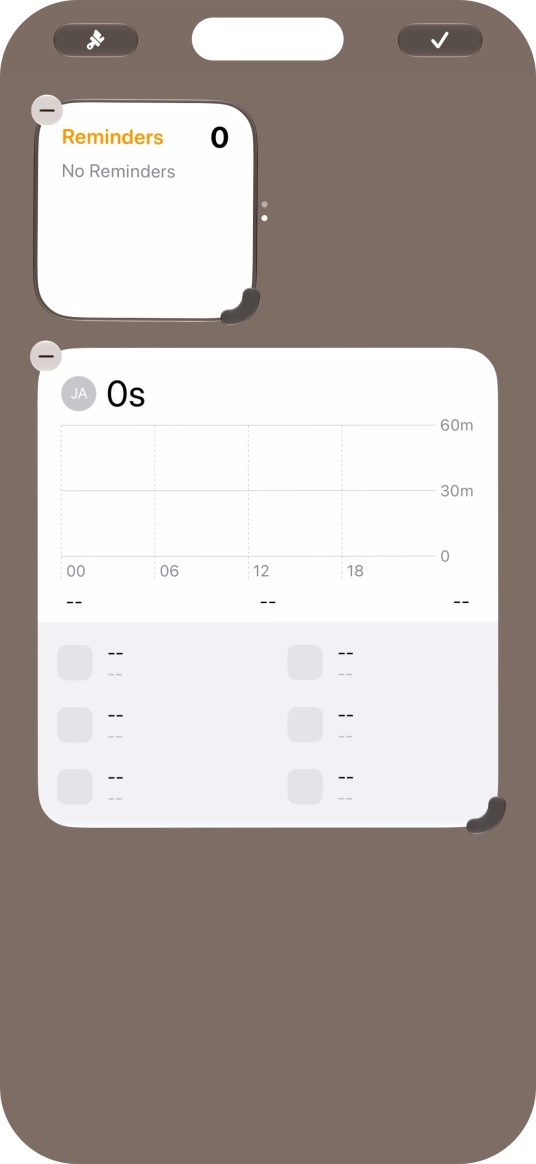 Press the confirm icon. Press the confirm icon.