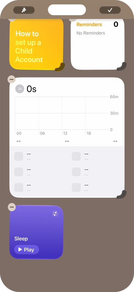 Press the confirm icon. Press the confirm icon.