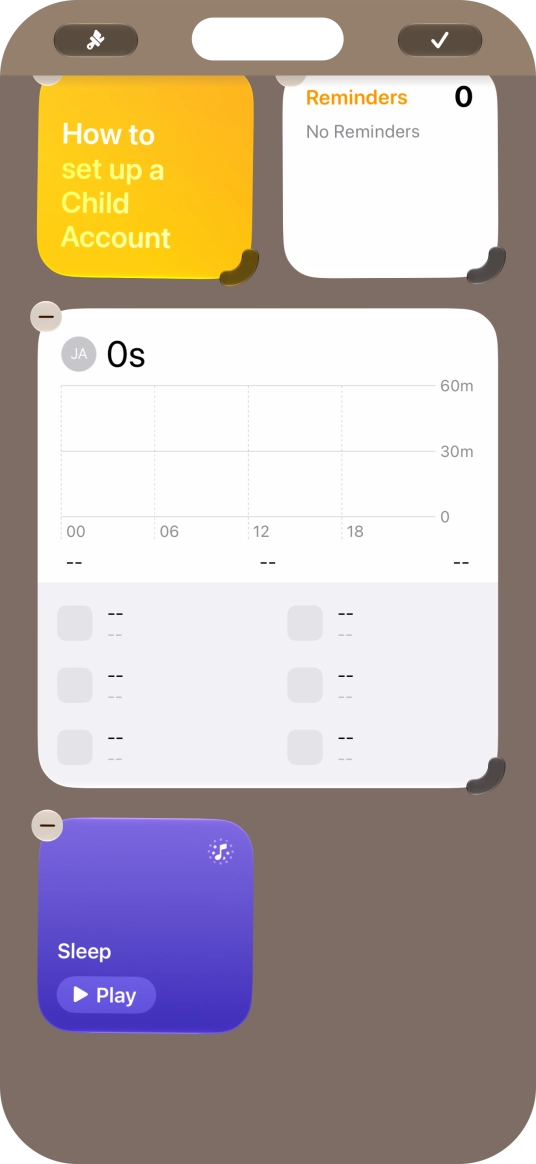 Press the confirm icon. Press the confirm icon.