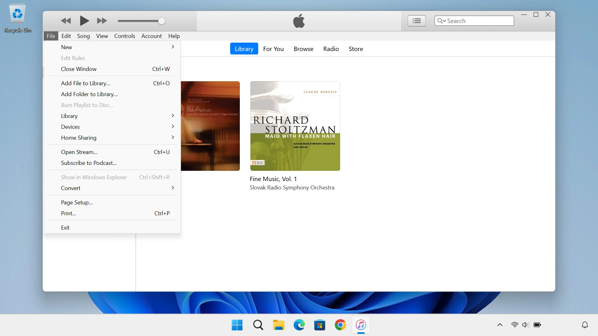 Click Add File to Library... to add one file at a time. Click Add File to Library... to add one file at a time.