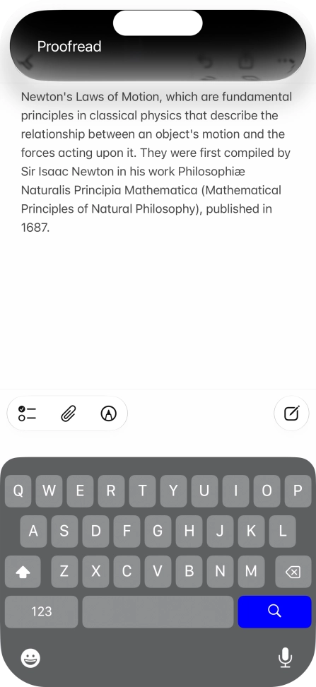 To check the text for grammatical and spelling errors, use the command “Proofread”. To check the text for grammatical and spelling errors, use the command “Proofread”.