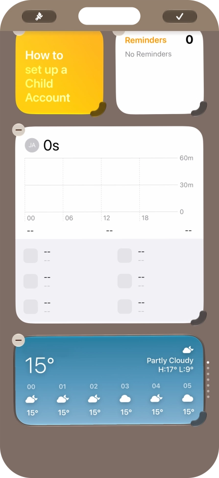 Press the confirm icon. Press the confirm icon.
