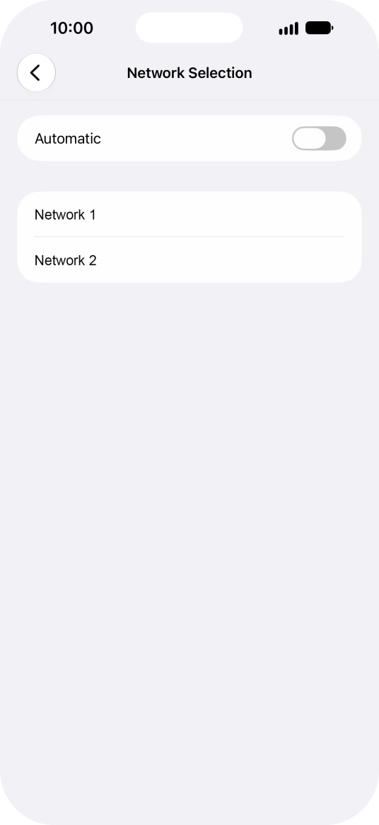 If you turn off the function, press the required network. If you turn off the function, press the required network.