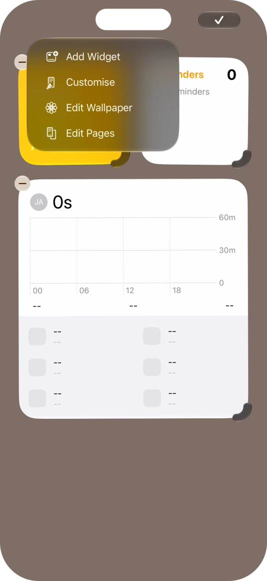 Press Add Widget. Press Add Widget.