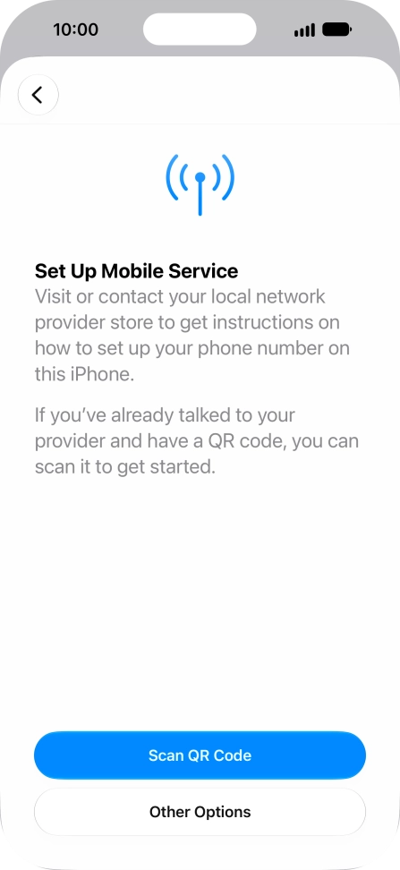 Press Scan QR Code. Press Scan QR Code.