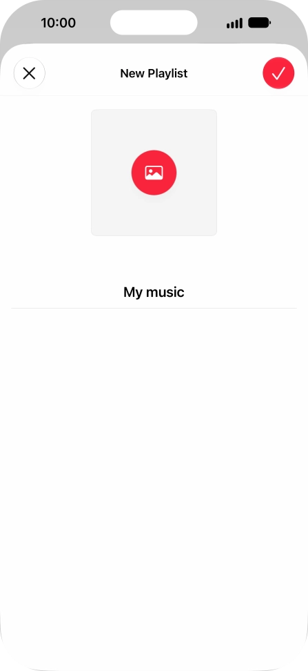 Press the confirm icon. Press the confirm icon.