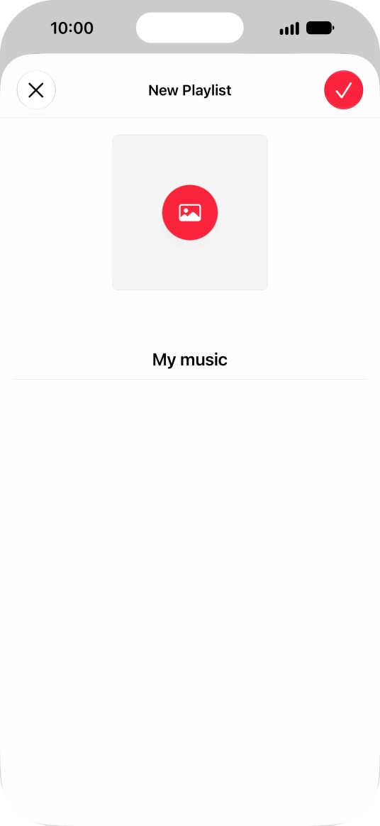Press the confirm icon. Press the confirm icon.