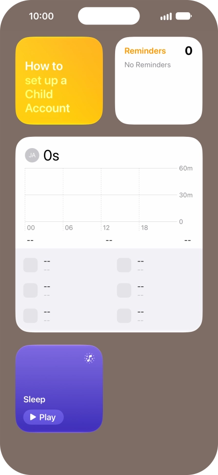 Press and hold the required widget until a pop-up menu is displayed. Press and hold the required widget until a pop-up menu is displayed.