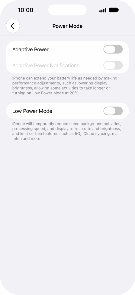 Press the indicator next to Press the indicator next to