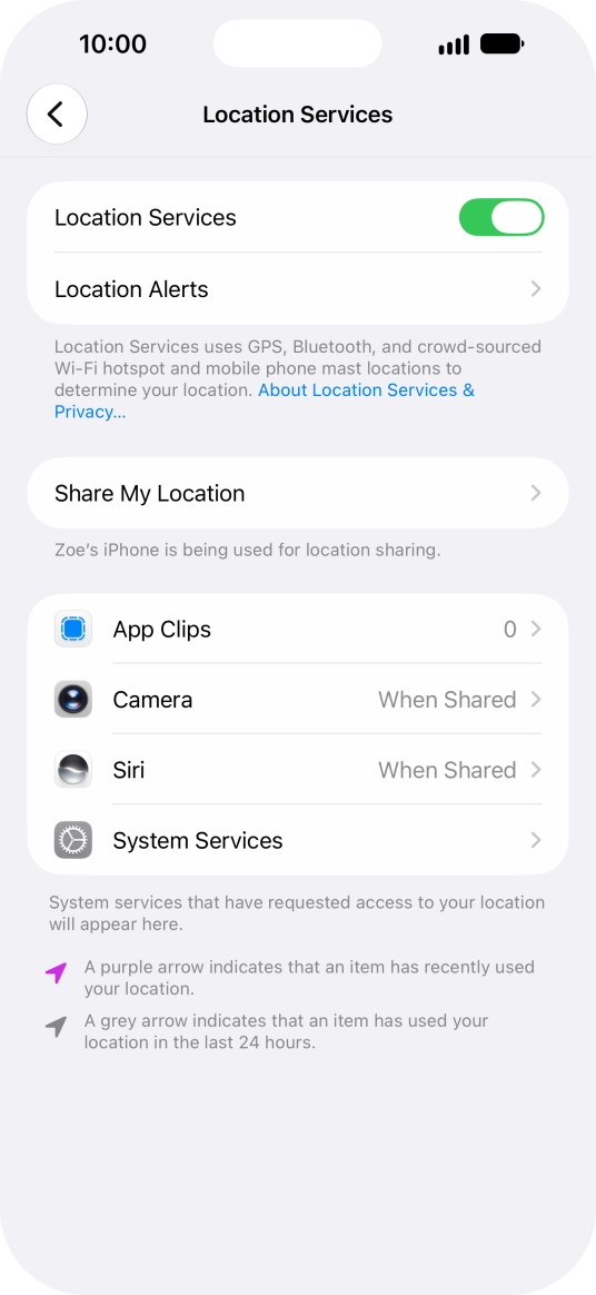 Press the required app. Press the required app.