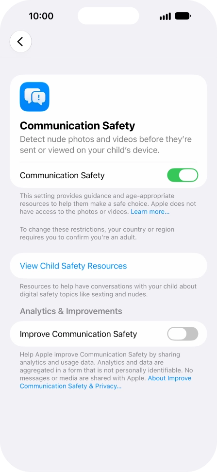 Press the indicator next to Press the indicator next to