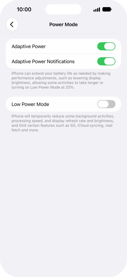 Press the indicator next to Press the indicator next to