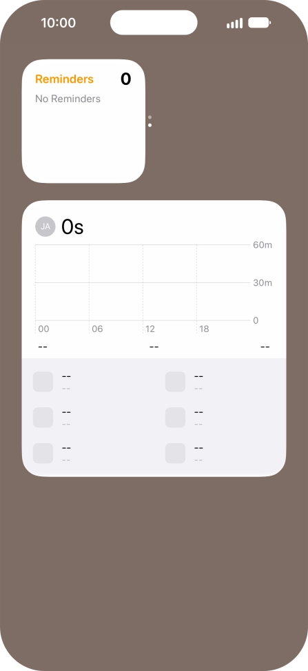 Press and hold the required Widget Stack. Press and hold the required Widget Stack.