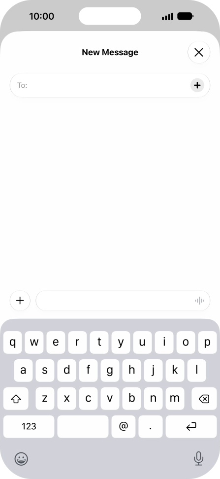 Press the add icon. Press the add icon.