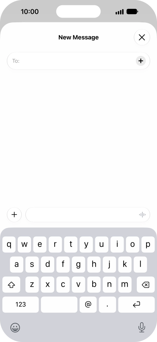 Press the add icon. Press the add icon.