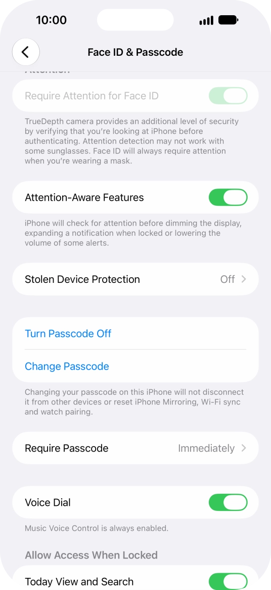Press Turn Passcode Off and key in the phone lock code. Press Turn Passcode Off and key in the phone lock code.