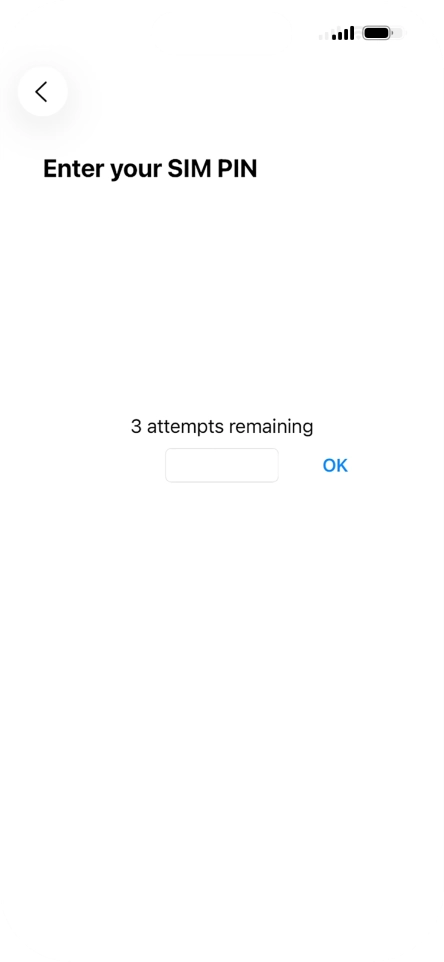 If your SIM is locked, key in your PIN and press OK. The default PIN is 1111. If your SIM is locked, key in your PIN and press OK. The default PIN is 1111.