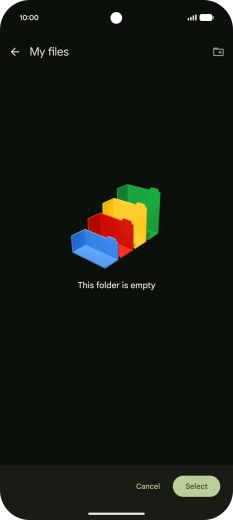 To create a new folder, press the new folder icon and follow the instructions on the screen to create a new folder. To create a new folder, press the new folder icon and follow the instructions on the screen to create a new folder.