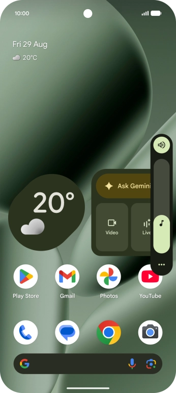 Press the sound mode icon. Press the sound mode icon.