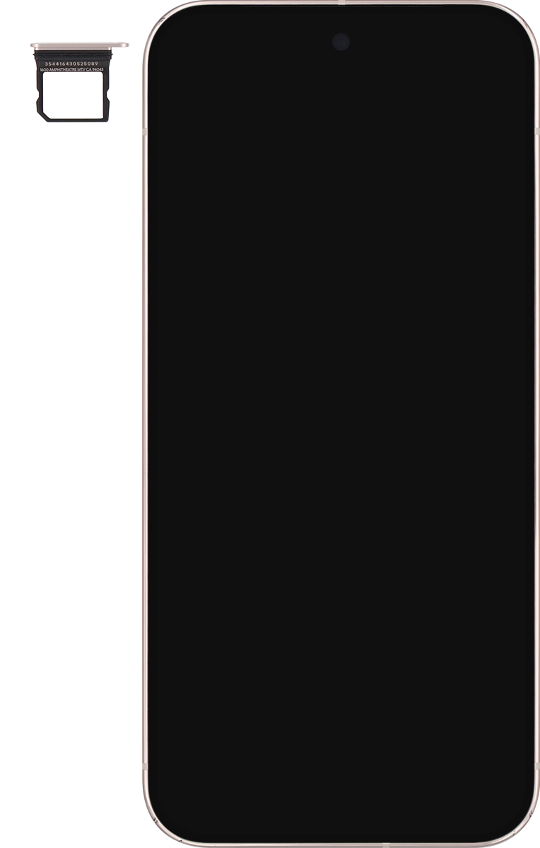 Turn your SIM so the angled corner of the SIM matches the angled corner of the SIM holder. Turn your SIM so the angled corner of the SIM matches the angled corner of the SIM holder.