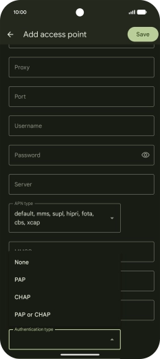 Press PAP. Press PAP.