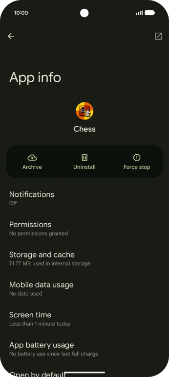 Press Storage and cache. Press Storage and cache.