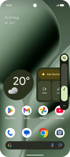 Press the sound mode icon. Press the sound mode icon.