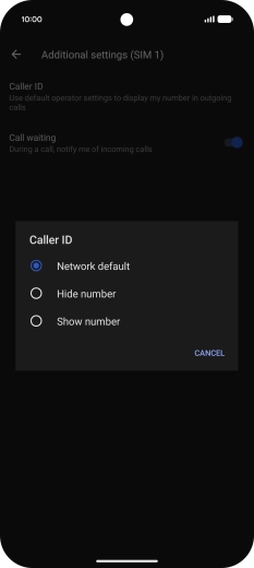 Press Show number to turn on caller identification. Press Show number to turn on caller identification.