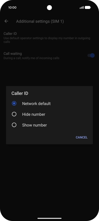 Press Show number to turn on caller identification. Press Show number to turn on caller identification.
