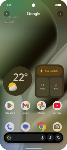 Press the music icon to start searching. Press the music icon to start searching.