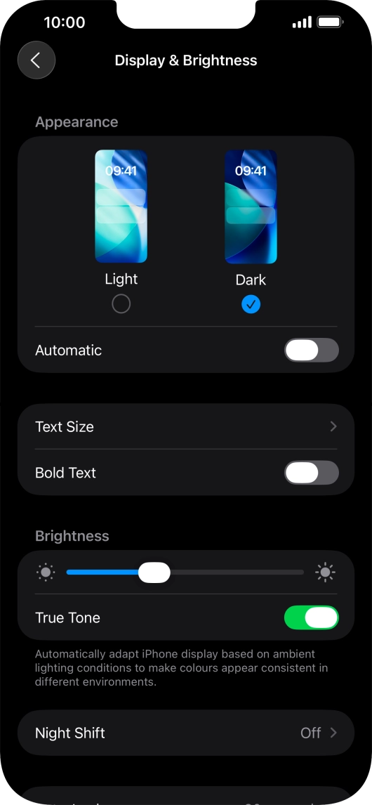 Press the indicator next to Press the indicator next to