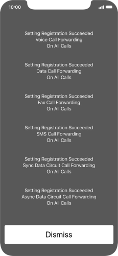 Press Dismiss. Press Dismiss.