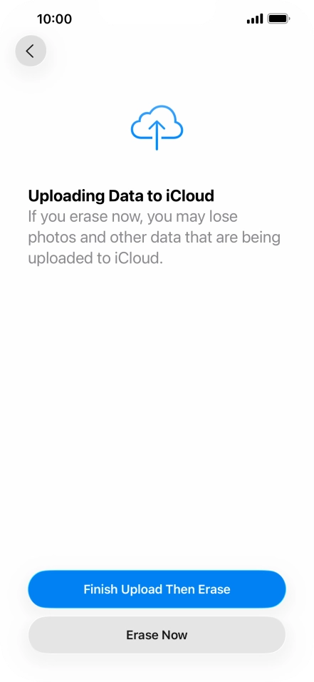 Press Erase Now. Press Erase Now.