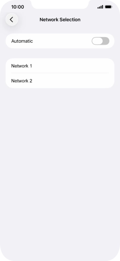 If you turn off the function, press the required network. If you turn off the function, press the required network.