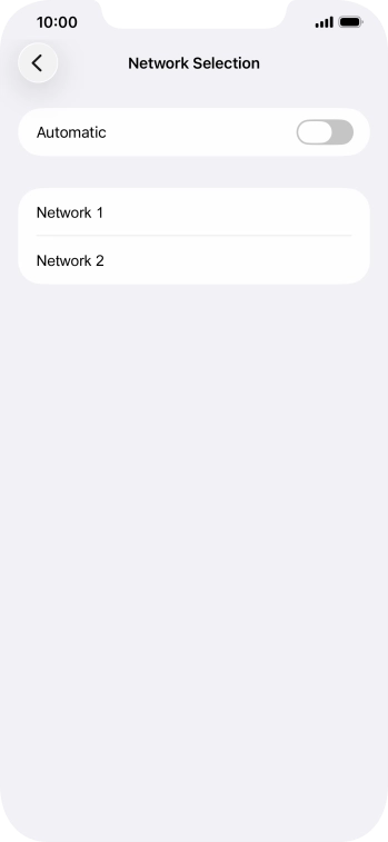 If you turn off the function, press the required network. If you turn off the function, press the required network.