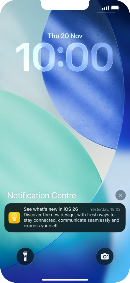 Press the required notification and follow the instructions on the screen to use the selected function. Press the required notification and follow the instructions on the screen to use the selected function.