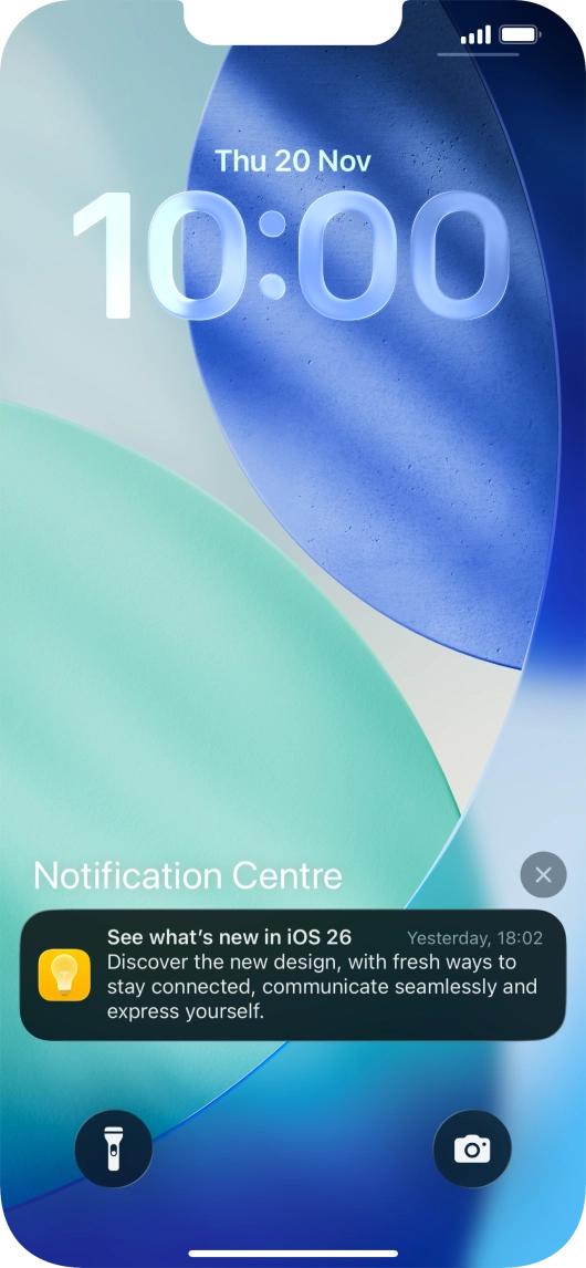 Press the required notification and follow the instructions on the screen to use the selected function. Press the required notification and follow the instructions on the screen to use the selected function.