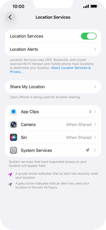 Press the required app. Press the required app.