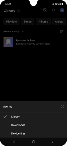 Press the required category and go to the required audio file. Press the required category and go to the required audio file.