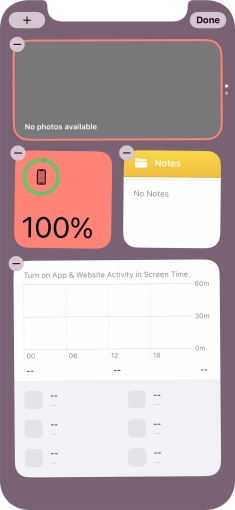 Press the add icon. Press the add icon.