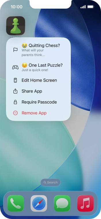 Press Require Passcode. Press Require Passcode.