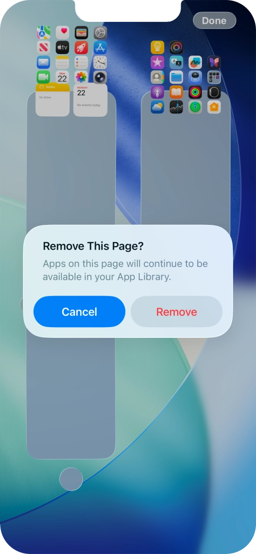 Press Remove. Press Remove.