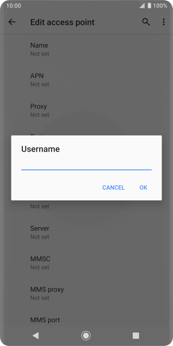 Key in eesecure and press OK. Key in eesecure and press OK.