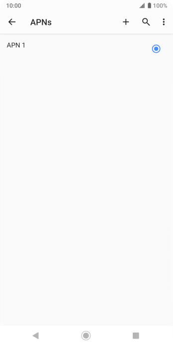 Press the new data connection icon. Press the new data connection icon.